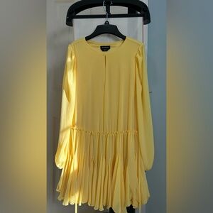 Bebe Mustard Long Sleeve Blouse